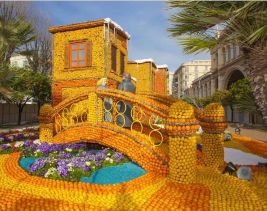 Magnifique T2 Proche Mer Et Ville Refait A Neuf Avec Terrasse Ментона Экстерьер фото